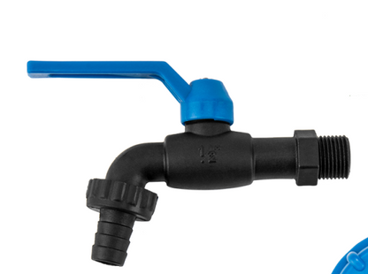 1/2" BSP Male Nylon Garden Tap with 1/2" Barb Fitting