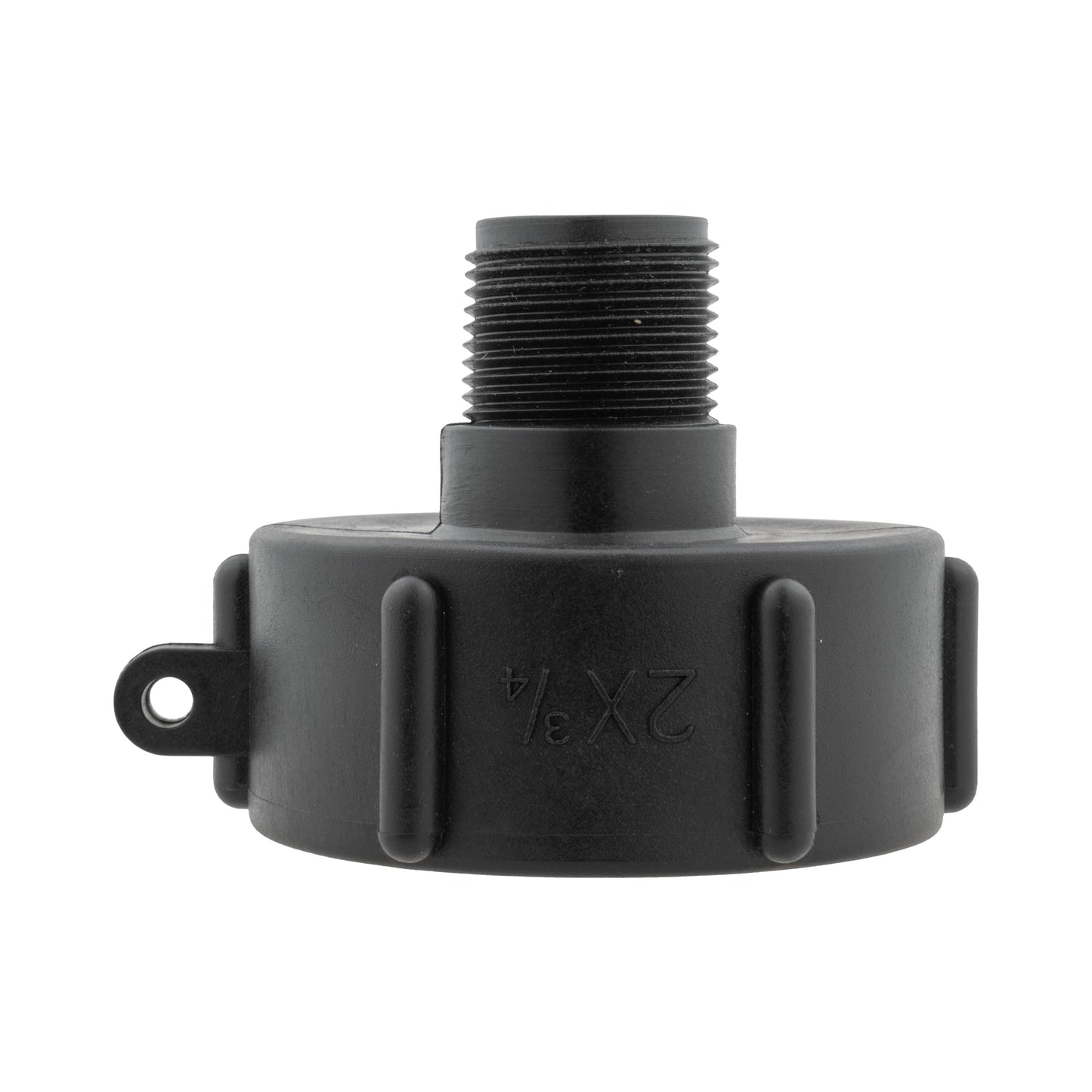 IBC 2” S60X6 Lid with BSPF Thread – Snap-On Male Valve and 16mm Hose Barb Connector Set