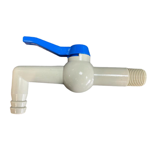 1/2” BSP Male Inlet PP Tap at 90° Angle, 150mm