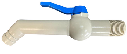 3/4” BSP Male Inlet PP Tap at 45° Angle, 190mm