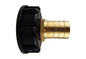 IBC 2” S60X6 End Cap with 25mm Brass Hose Tail