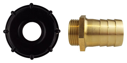 IBC 2” S60X6 End Cap with 25mm Brass Hose Tail
