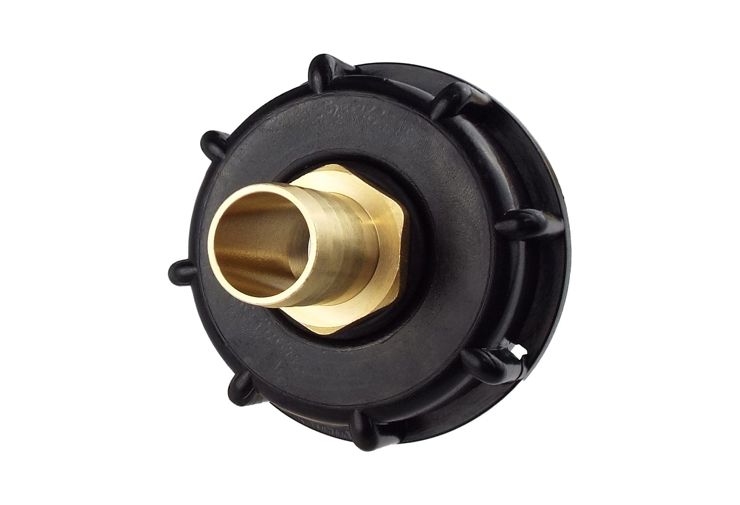 IBC 2” S60X6 End Cap with 25mm Brass Hose Tail