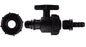 IBC 2" S60X6 Lid with Heavy-Duty Plastic Tap and 16mm Straight Hose Barb