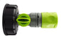 IBC 2” S60X6 Lid with BSP Valve and Lime Hose Click Connector