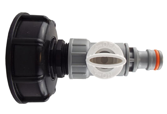 IBC 2” S60X6 Lid with ¾” BSP Thread and WL Quick-Connect Valve