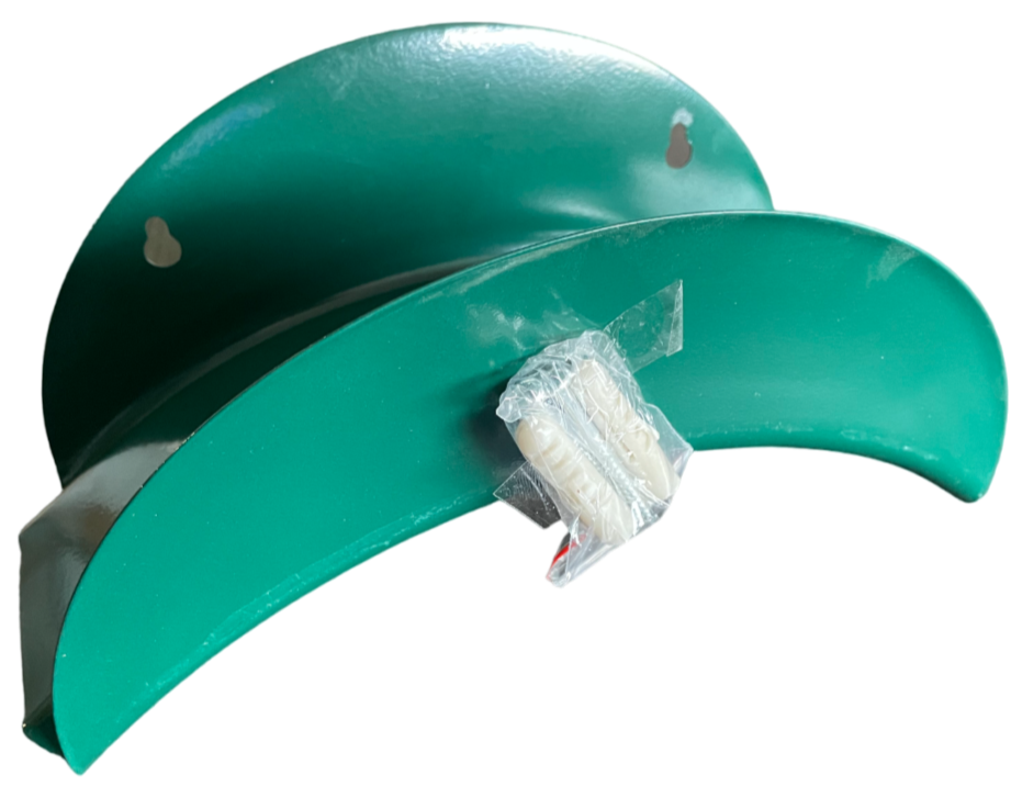 Green Metal Hose Support Hanger