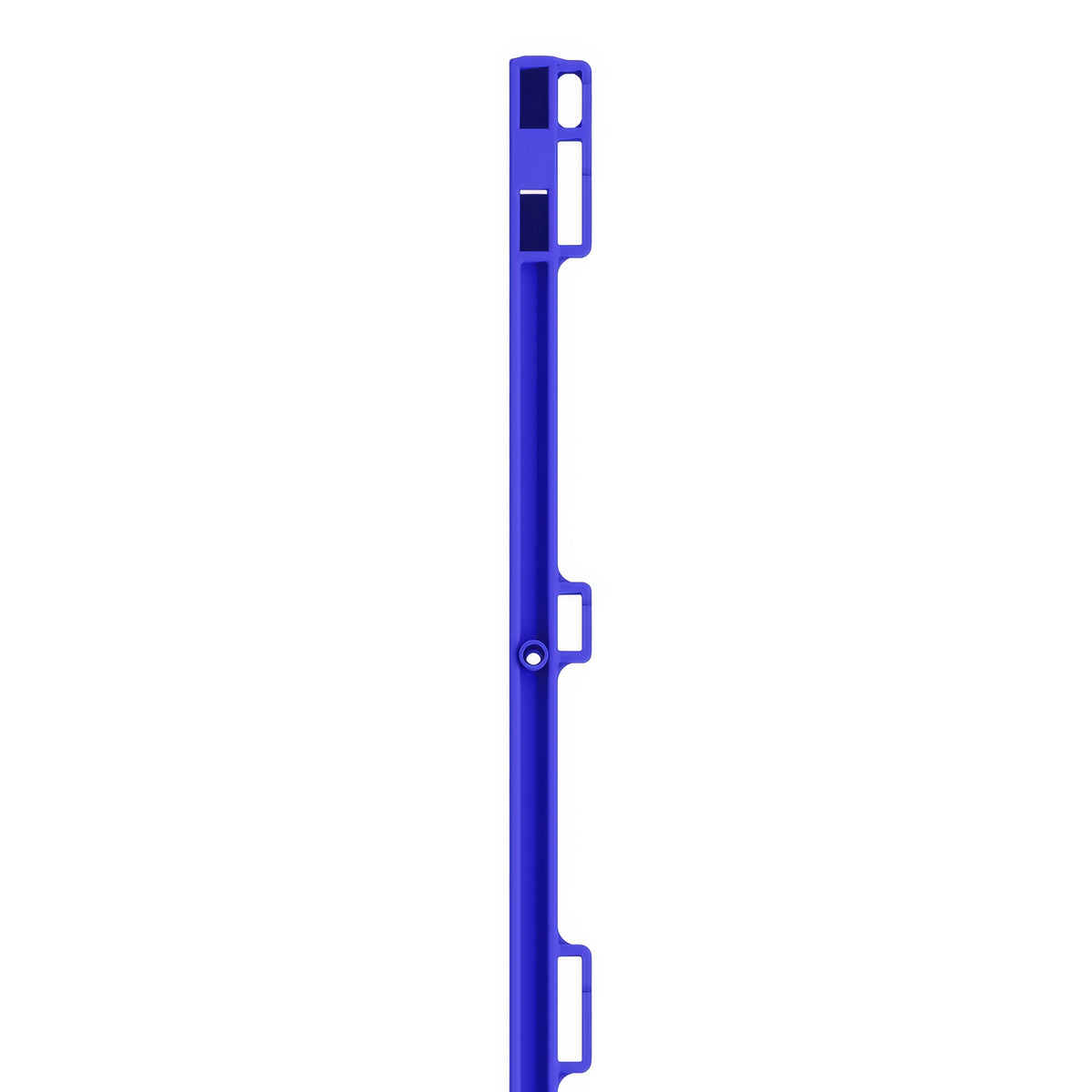 Electric Fence Post 105cm BLUE Heavy Duty Plastic Stake 8 Clips Metal Spike