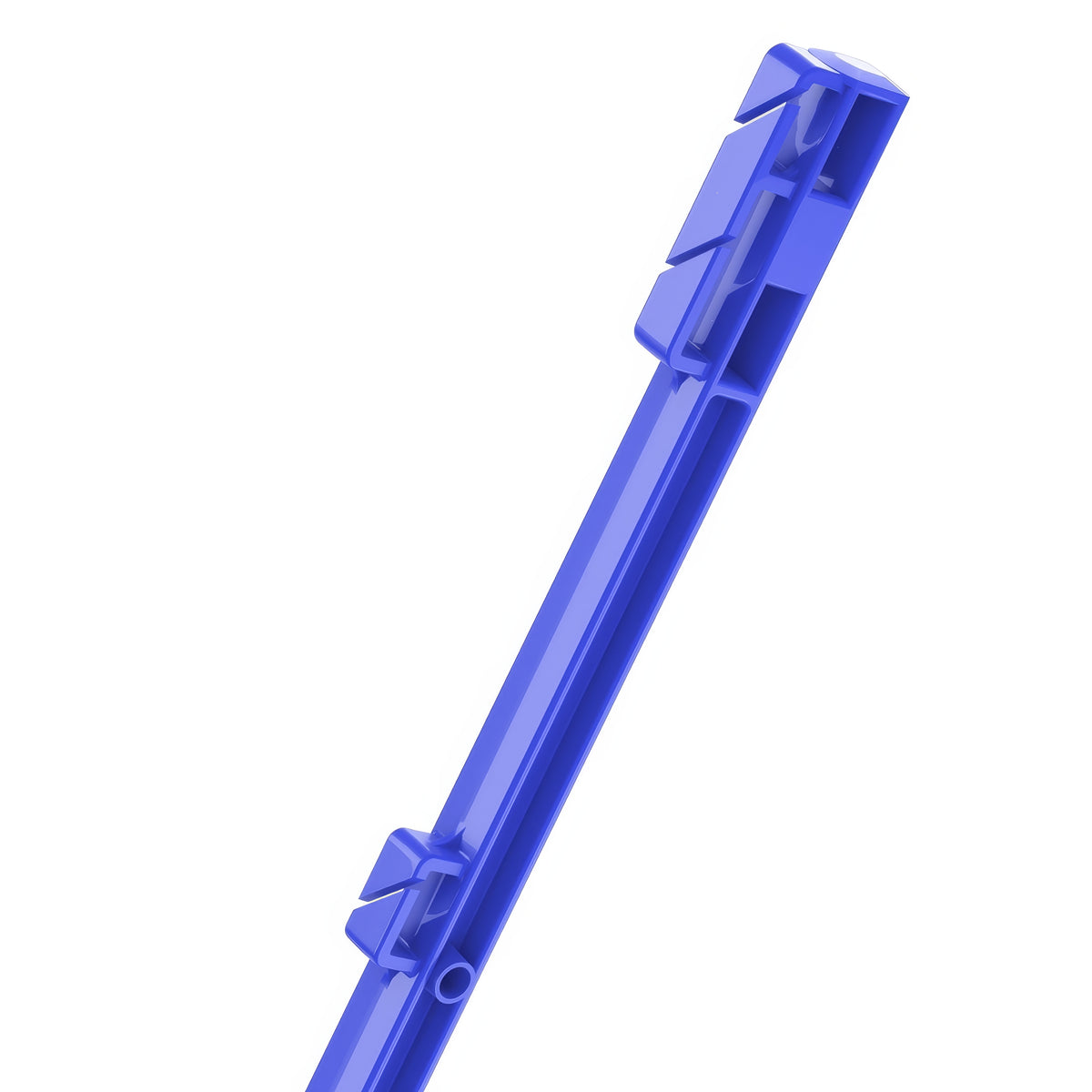 Electric Fence Post 105cm BLUE Heavy Duty Plastic Stake 8 Clips Metal Spike