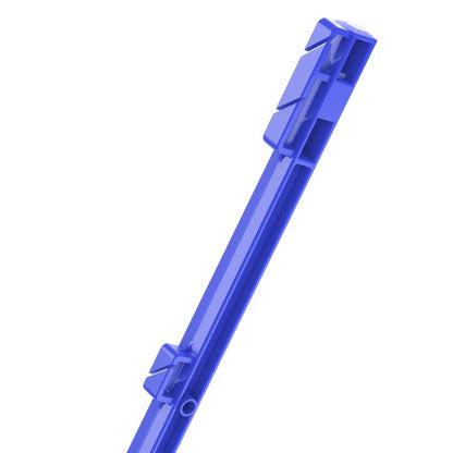 Electric Fence Post 105cm BLUE Heavy Duty Plastic Stake 8 Clips Metal Spike