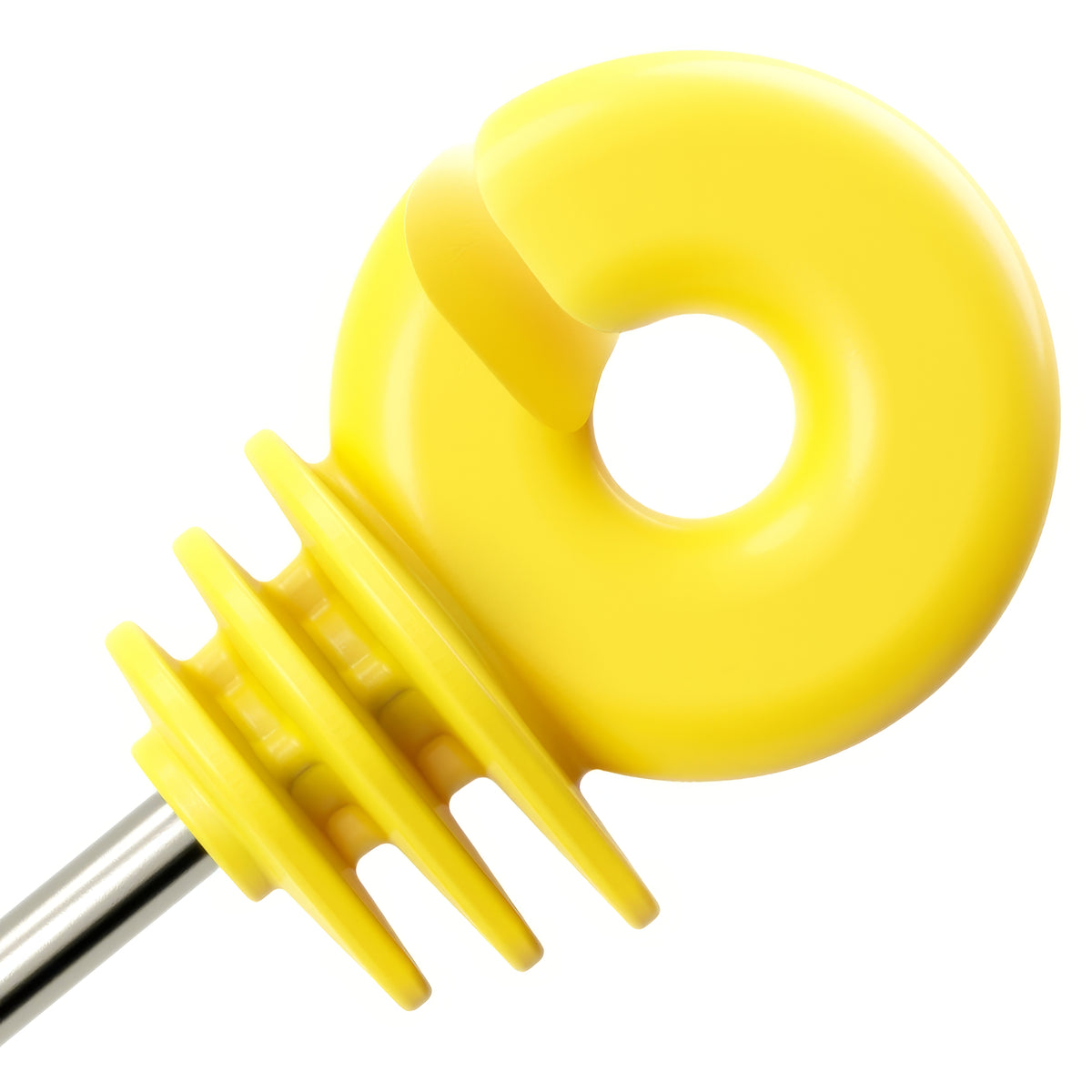 Yellow Ring Insulator FI5 5mm Screw In Electric Fence Wire Rope Holder for Wooden Fence Posts