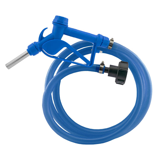 AdBlue Dispensing Kit – Blue Metal Nozzle with ¾” Hose and Tank Adapter