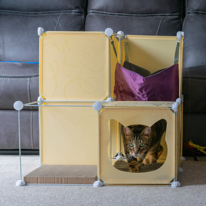 Medium-Sized Kitty Cubby Play Tower