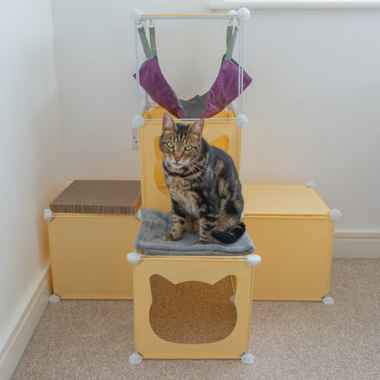 Medium-Sized Kitty Cubby Play Tower