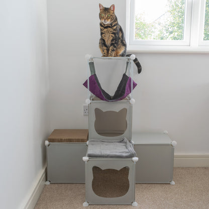 Medium-Sized Kitty Cubby Play Tower