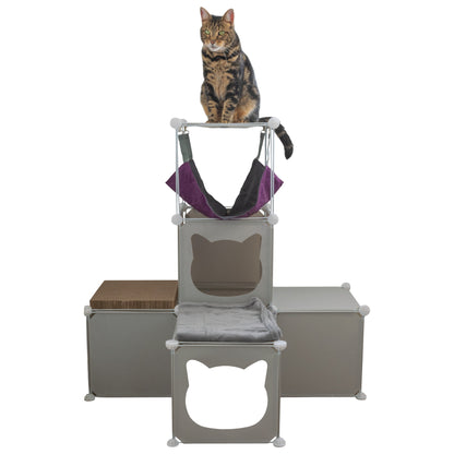 Medium-Sized Kitty Cubby Play Tower