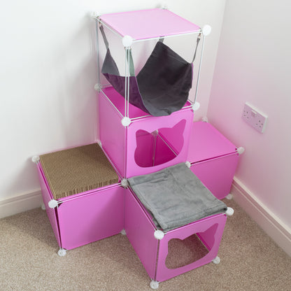 Medium-Sized Kitty Cubby Play Tower