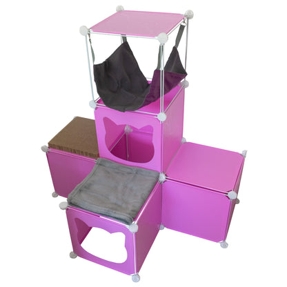 Medium-Sized Kitty Cubby Play Tower