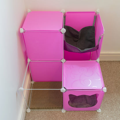 Medium-Sized Kitty Cubby Play Tower