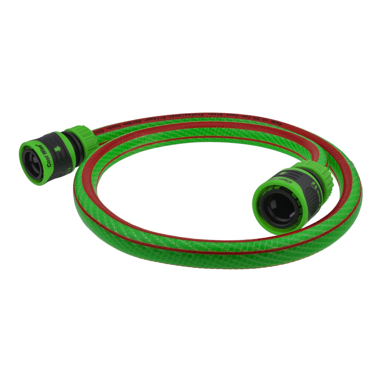 High-Quality Green Garden Hose with Matching Locking Connectors