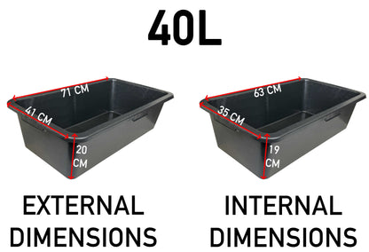 40L Heavy‑Duty Mixing Container
