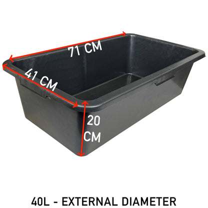 40L Dog Washing Bath with Built-In Tap