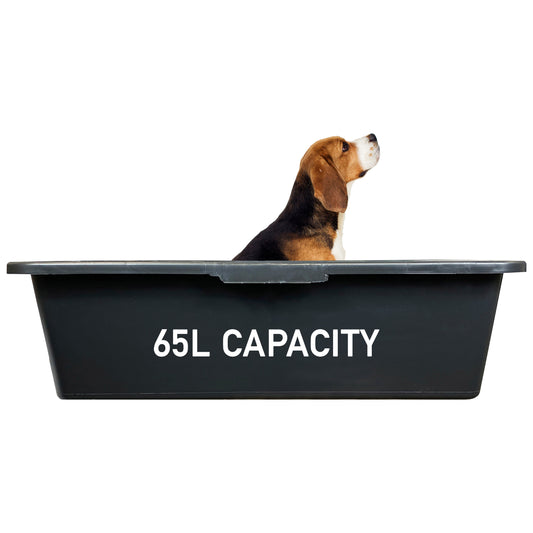 65L Dog Washing Bath with Built-In Tap