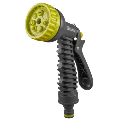 Adjustable Hose Gun Water Sprayer – 7-Pattern, Lime