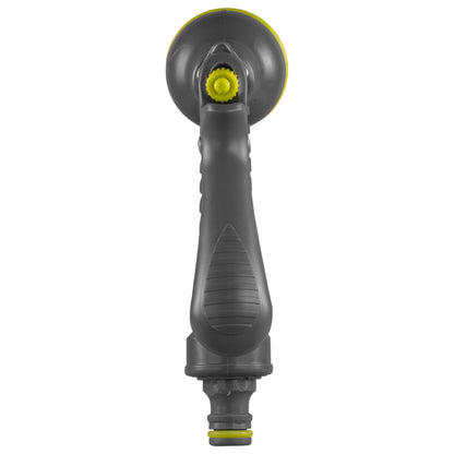 Adjustable Hose Gun Water Sprayer – 7-Pattern, Lime