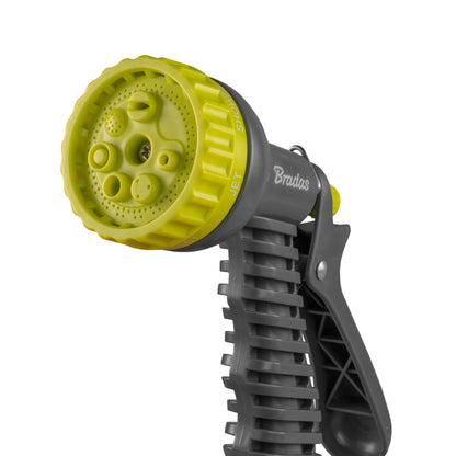 Adjustable Hose Gun Water Sprayer – 7-Pattern, Lime