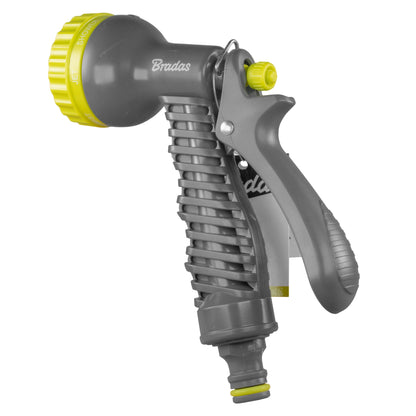 Adjustable Hose Gun Water Sprayer – 7-Pattern, Lime