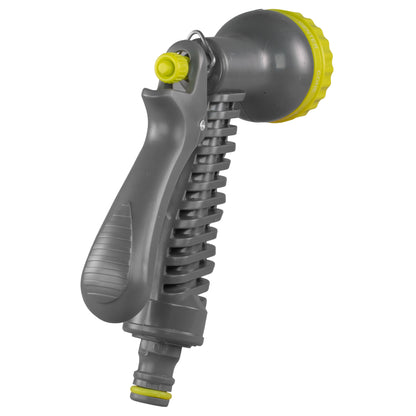 Adjustable Hose Gun Water Sprayer – 7-Pattern, Lime