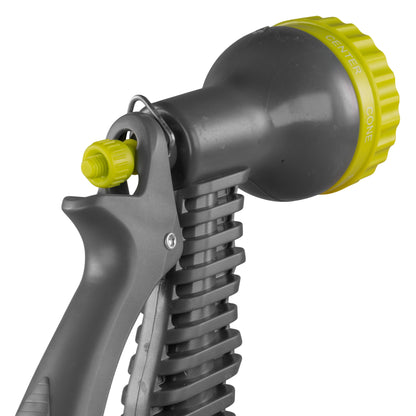 Adjustable Hose Gun Water Sprayer – 7-Pattern, Lime