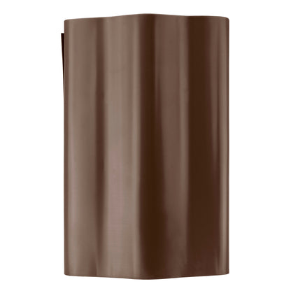 Brown Plastic Wave‑Pattern Lawn Edging Strip – 25cm × 9m