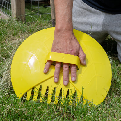 Leaf Grabber Scoops for Garden Cleaning Yellow