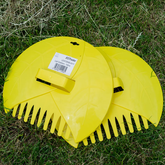 Leaf Grabber Scoops for Garden Cleaning Yellow