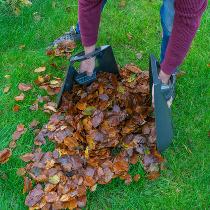 Dark Grey Large Leaf Grabber Scoops for Garden Cleaning