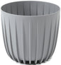 Mira Decorative Pot 160mm – Gray, No Drainage Hole