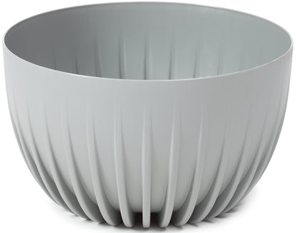 Mira Gray Bowl Planter with Insert and Drainage Plug – 300mm