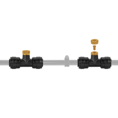 Replacement Tee Nozzle for Outdoor Garden Misting Set – Black & Orange