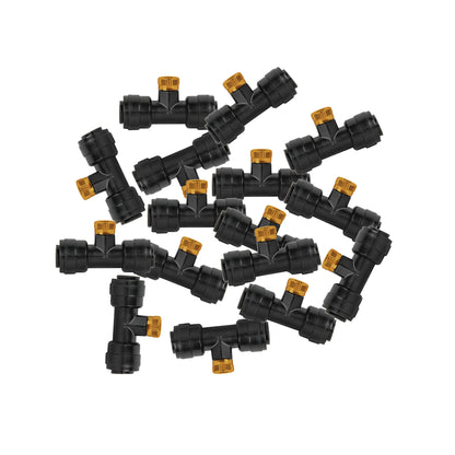 Replacement Tee Nozzle for Outdoor Garden Misting Set – Black & Orange