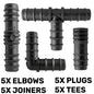 POROUS20 1/2” Barb Hose Connectors Mix