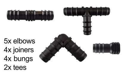 POROUS15 1/2” Barb Hose Connectors Mix