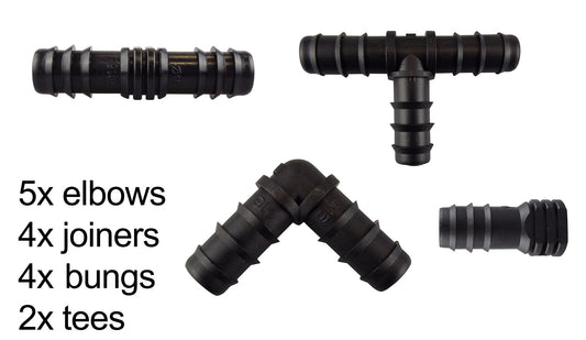 POROUS15 1/2” Barb Hose Connectors Mix