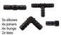 POROUS15 1/2” Barb Hose Connectors Mix