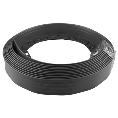 10m Easy Garden Edging Set – 100mm Black Lawn Border with Pegs