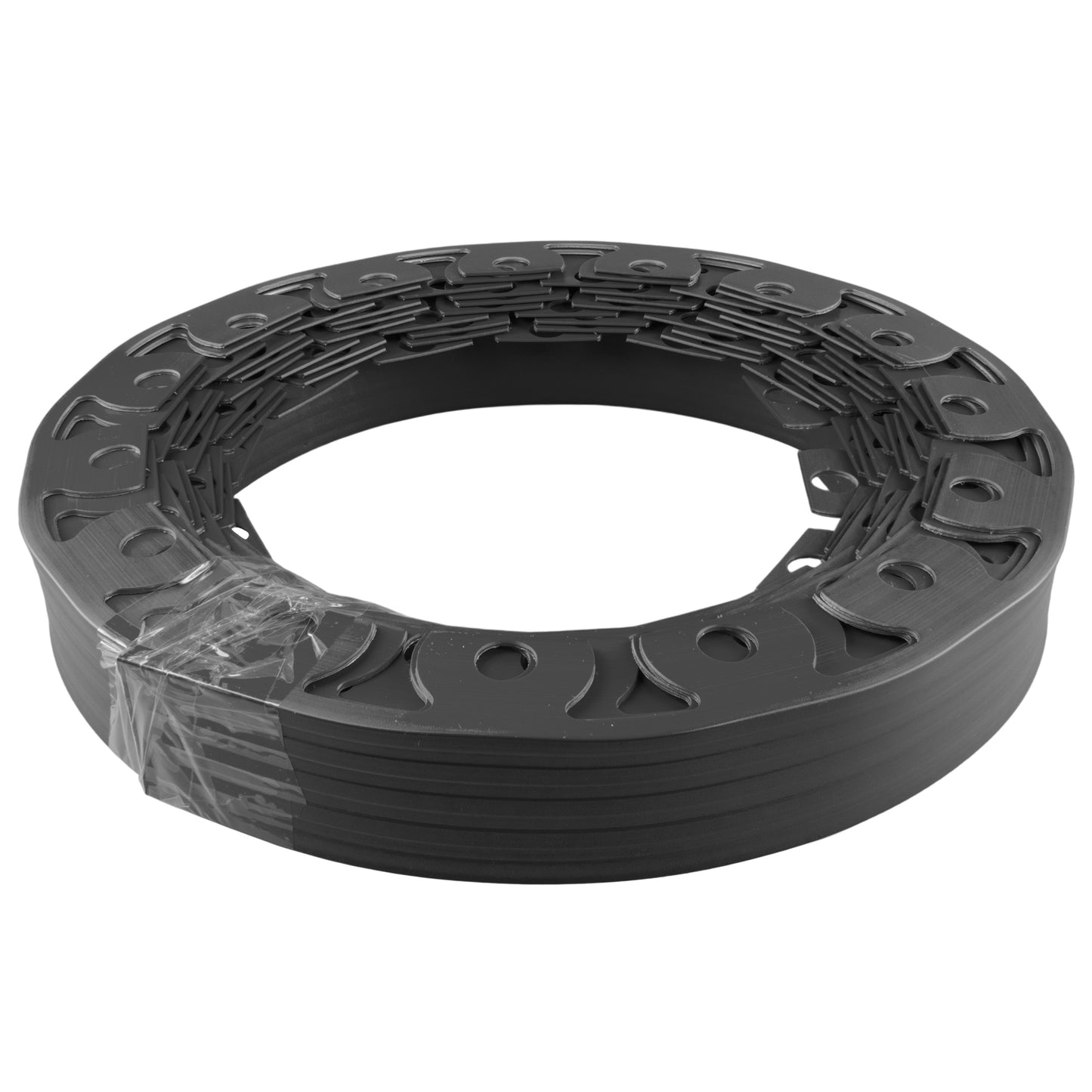 10m Easy Garden Edging Set – 100mm Black Lawn Border with Pegs
