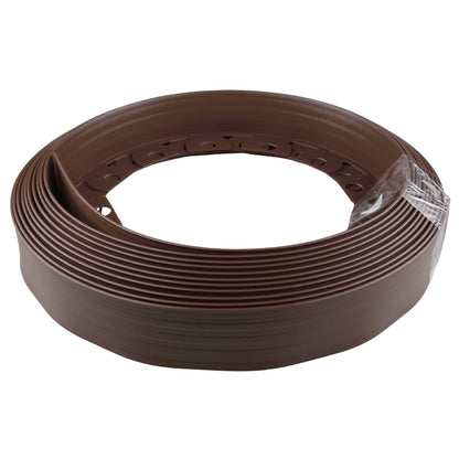 Brown Easy Lawn Border Set 60mm x 10m With Pegs