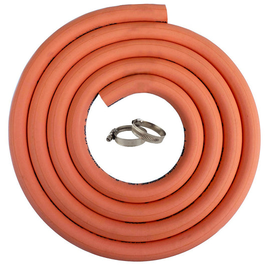 8mm Rubber Gas Hose Kit with 2 Clamps