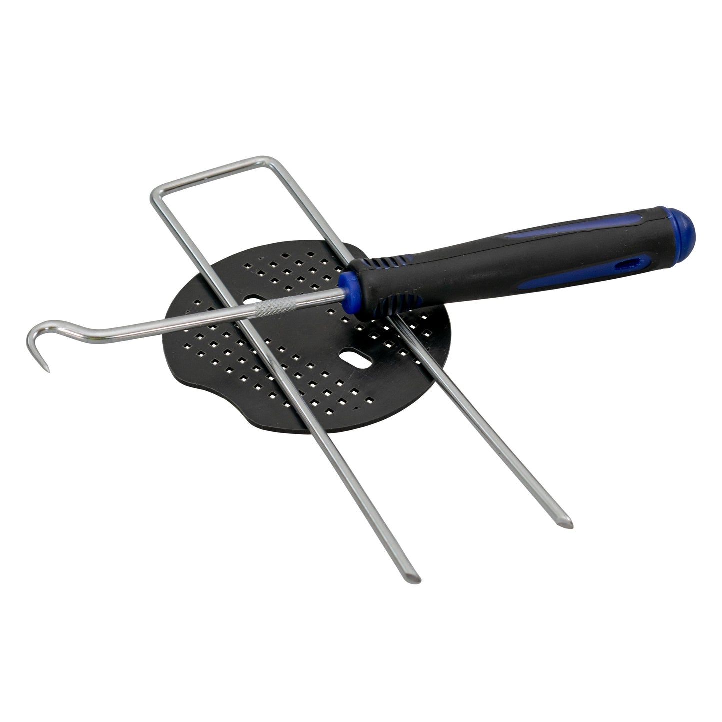 6”/150mm Blue Pegs for Weed Control Membranes with Buffer Washers